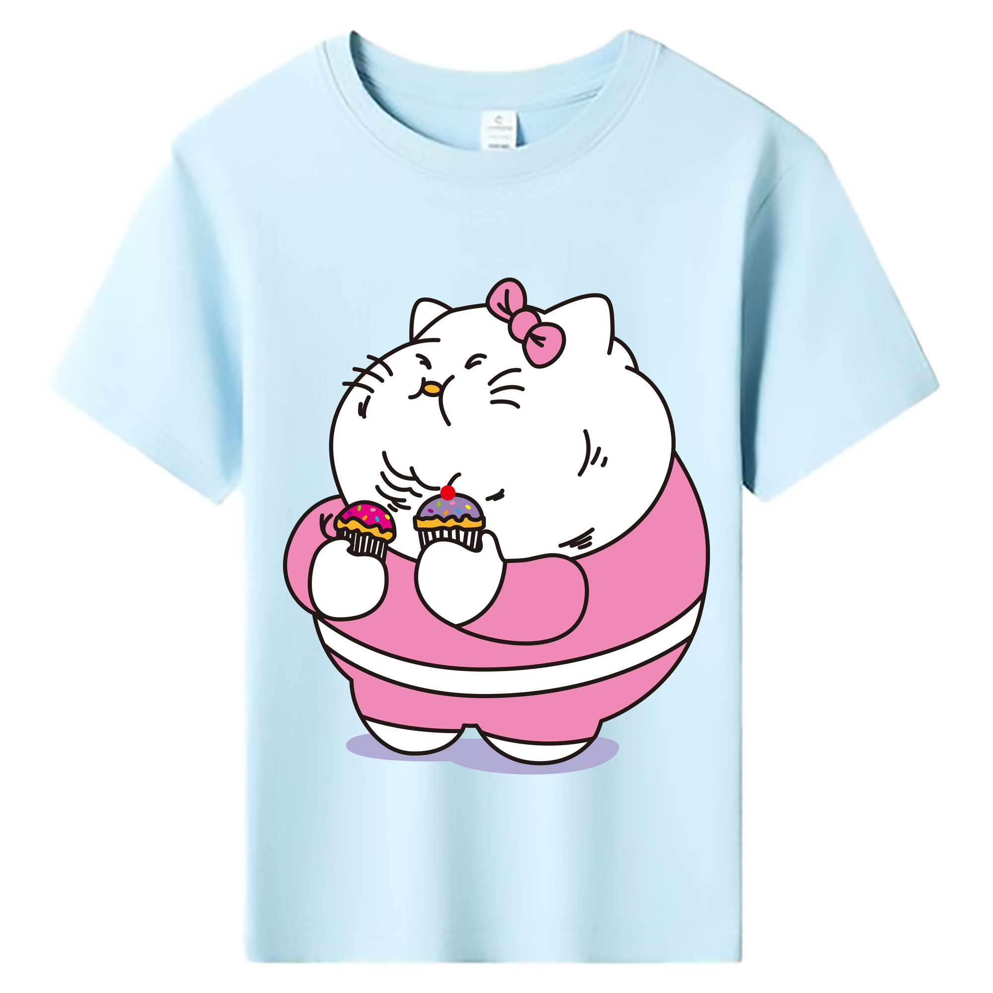 （画像用） Hello Kitty ハローキティ 綿100％キッズTシャツ（フロントプリント）